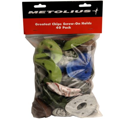 Metolius Greatest Hits Screw-On Bouldering Hold Set - 40 Pack