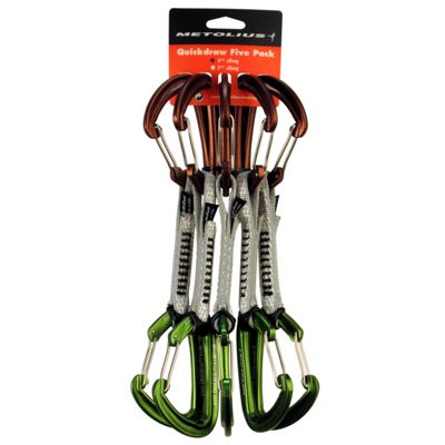 Metolius Inferno Wiregate Carabiner Quickdraw 5pk