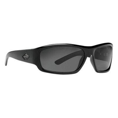 Anarchy Covert Sunglasses Shiny BlkSmoke Polarized Lens