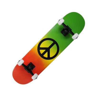 Krown Rasta Peace Skateboard Complete