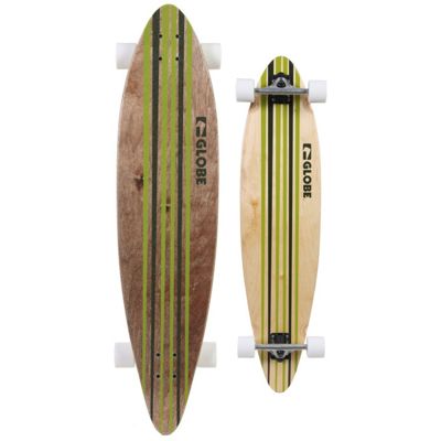 Globe Pinner Longboard Skateboard Complete GreenWhite