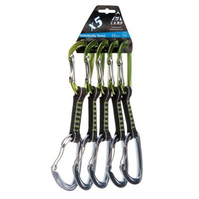 Camp USA Photon Mixed Express 11cm Nylon Quickdraw - 5 Pack