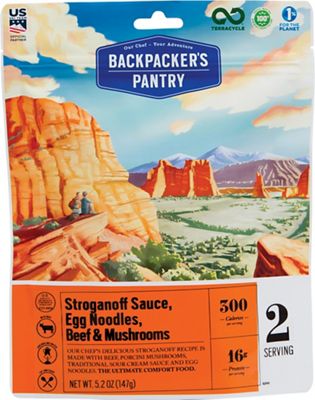 Backpacker's Pantry Stroganoff with Beef and Wild Mushrooms