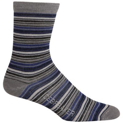 Icebreaker Women's City Ultralite Stripetease 3/4 Crew Sock