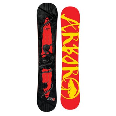 Arbor Draft Snowboard Black/Red 143 - Boy's