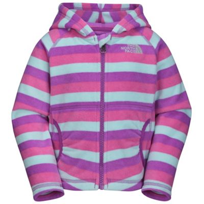 The North Face Toddler Girls' Striped Glacier Full Zip Hoodie