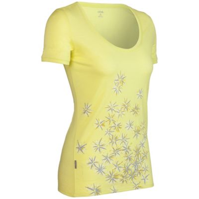 Icebreaker Women's SS Tech Scoop Scatter Shirt