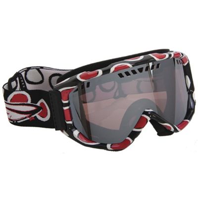 Smith Scope Graphic Goggles Black/Red Dots/Ignitor Mirror Lens - Men's