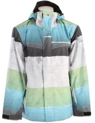 Quiksilver Last Mission Prints Shell Snowboard Jacket - Men's