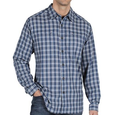 Ex Officio Men's Trailing Off Micro Plaid Flannel L/S