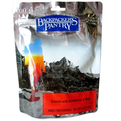 Backpacker's Pantry Granola with Blueberries and Milk
