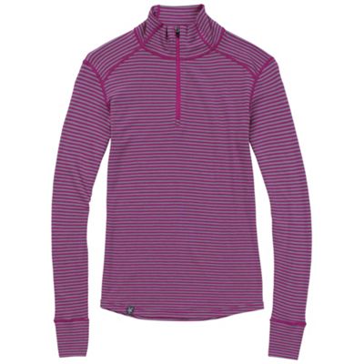 Ibex Woolies Zip T-Neck Stripe