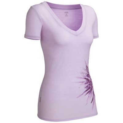 Icebreaker Women's Tech SS V Top Chrysanthemum