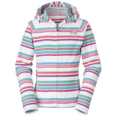 The North Face Girls' Glacier Striped Full Zip Hoodie