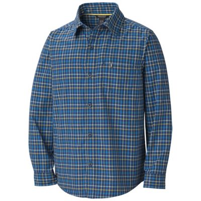 Marmot Boys' Cordova Plaid LS Top