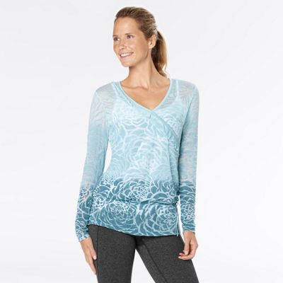 lucy Women's Blooming Lotus Burnout Top