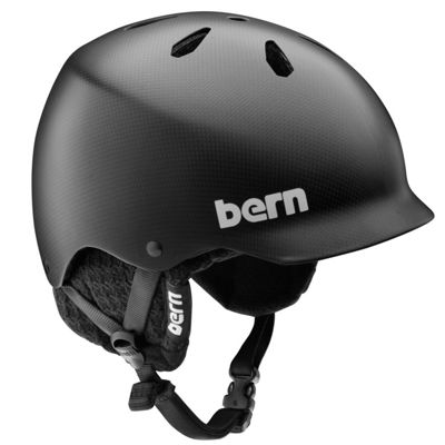 Bern Watts Carbon Fiber Snowboard Helmet - Men's