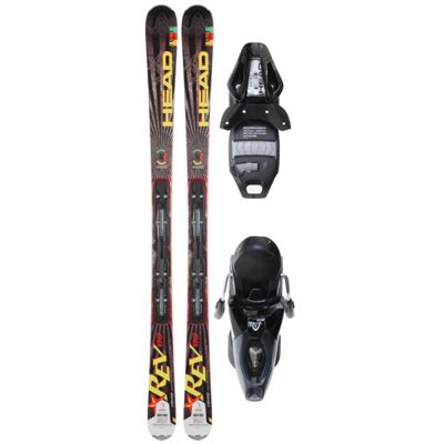Head Rev 80 Skis w/ Pr 11 Bindings Glossy/Silver - Men's