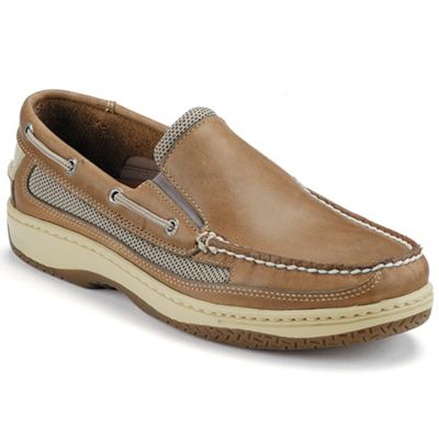 mens sperry leather slip on shoes