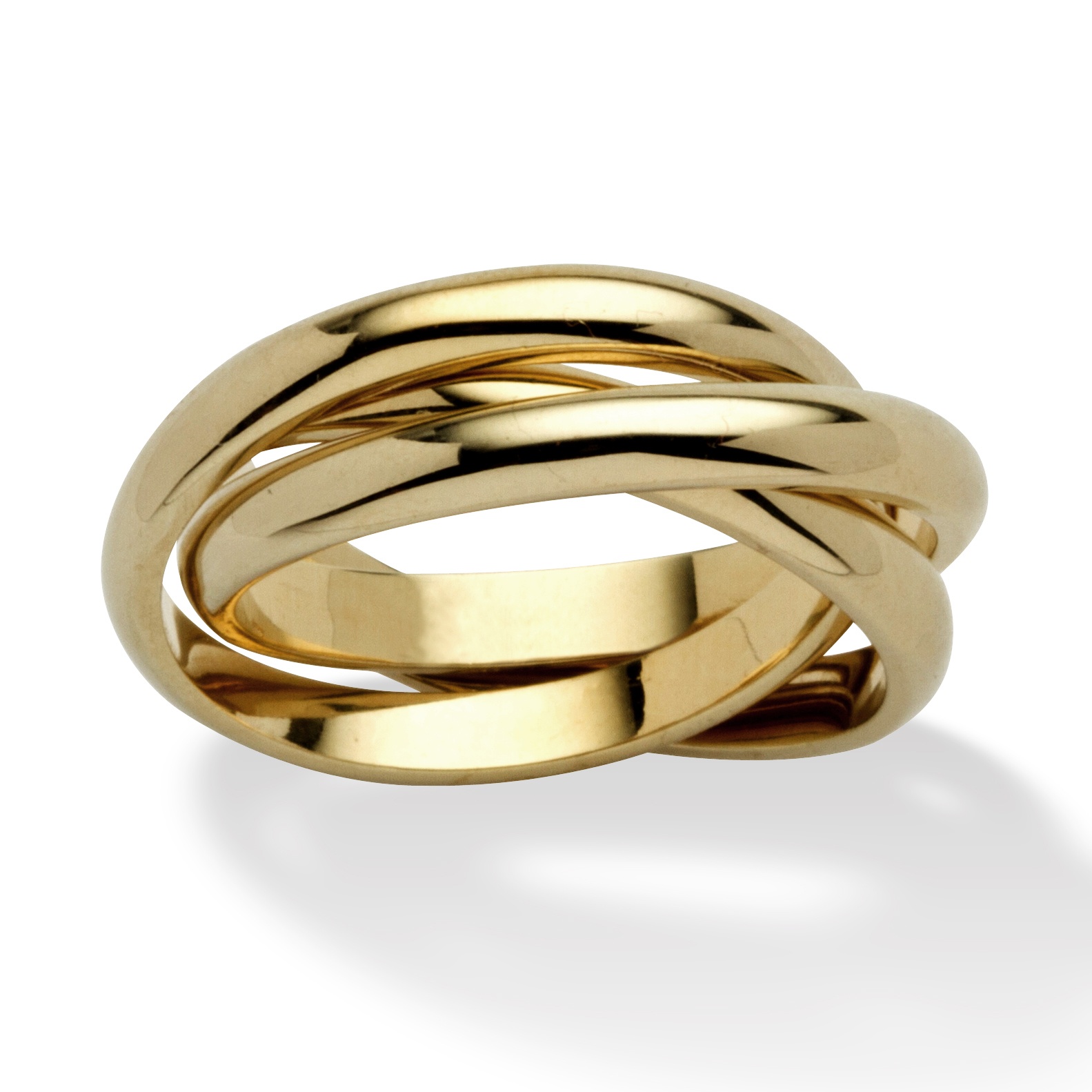 Rolling 14k Gold-Plated Ring