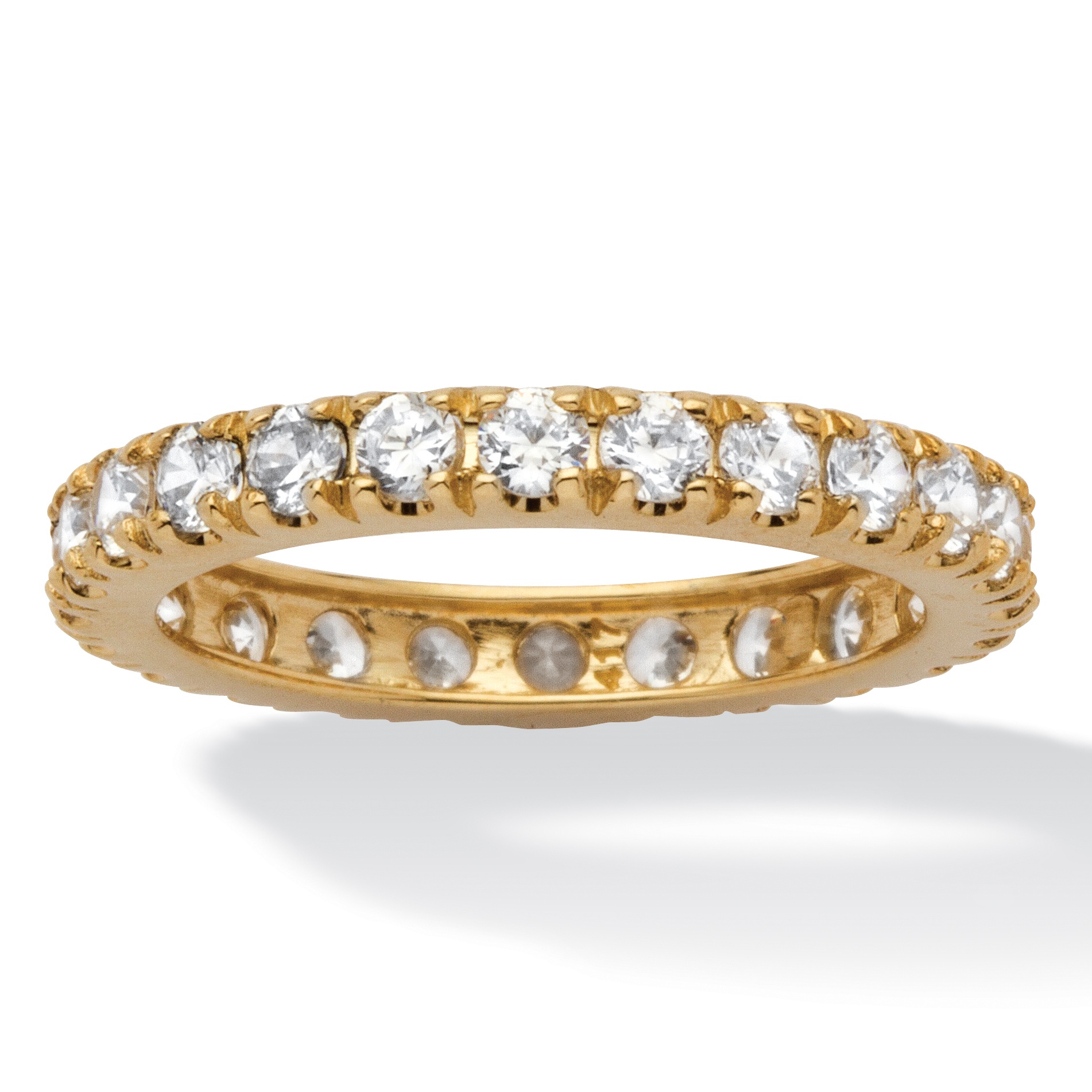 DiamonUltra&trade; Cubic Zirconia 10k Eternity Band
