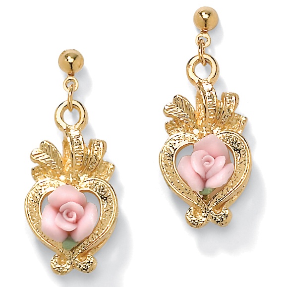 Ceramic Flower Earrings