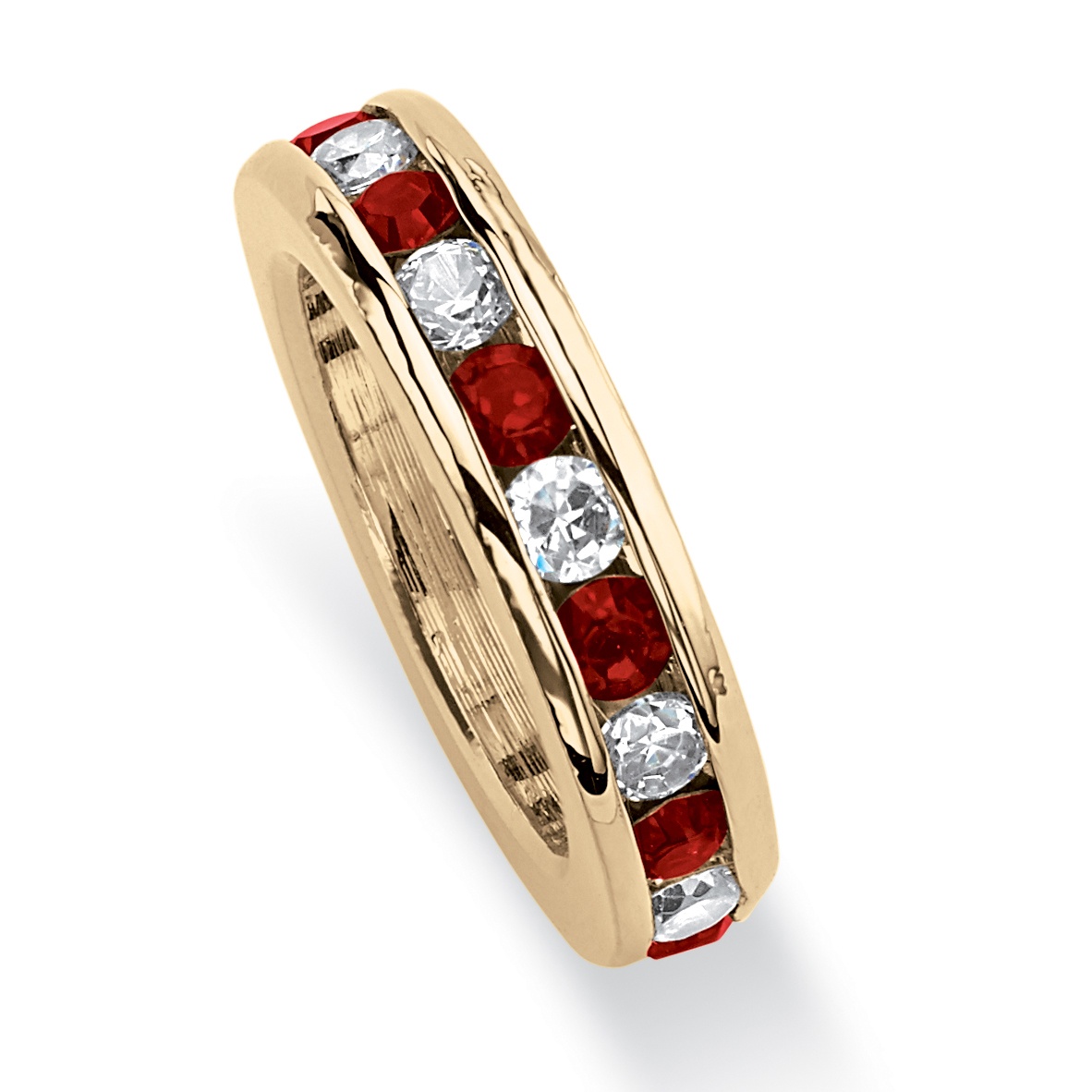 Birthstone Baby Ring 14k Gold-Plated Charm