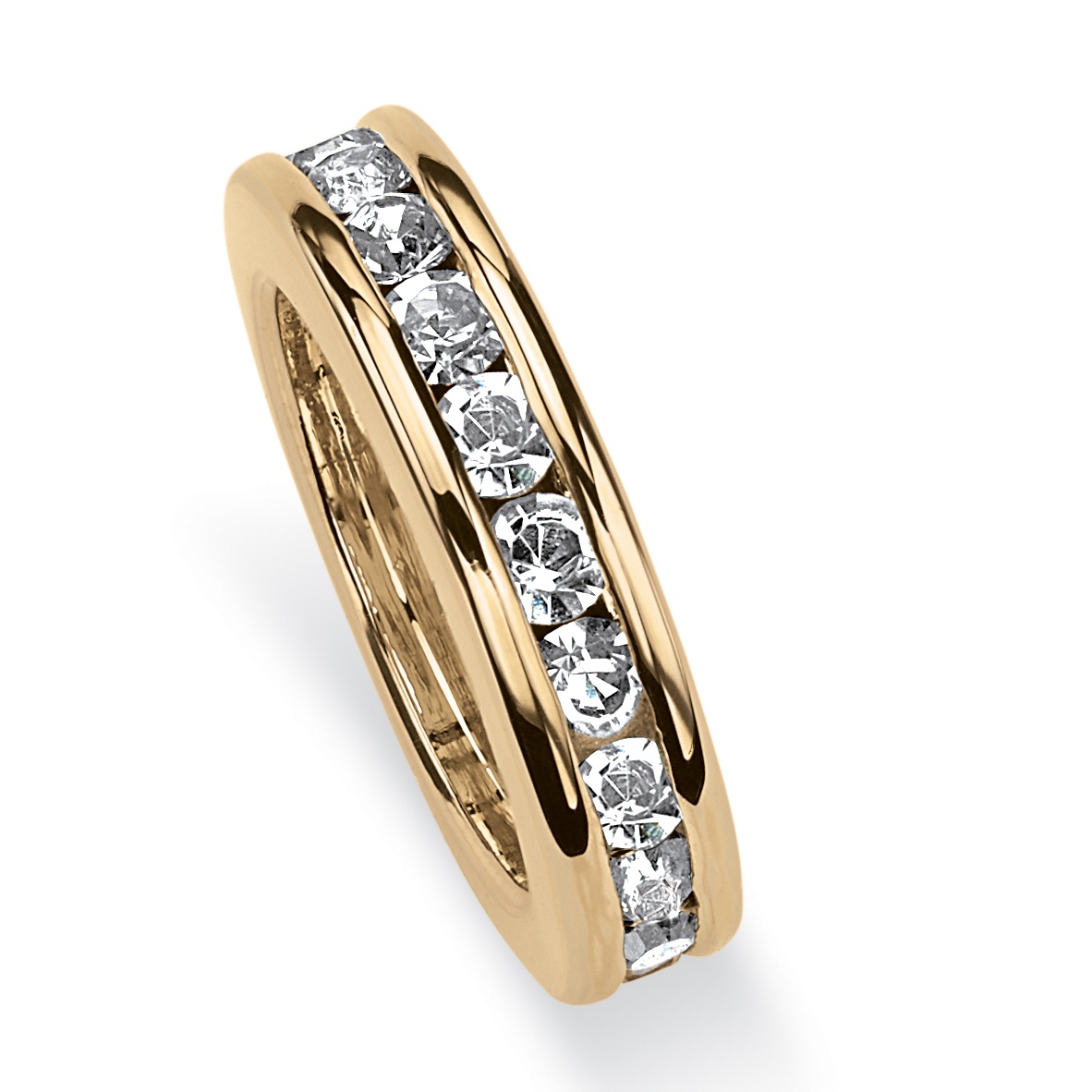 Birthstone Baby Ring 14k Gold-Plated Charm