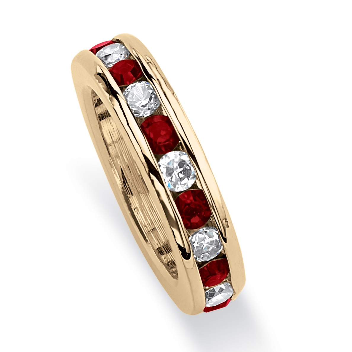 Birthstone Baby Ring 14k Gold-Plated Charm
