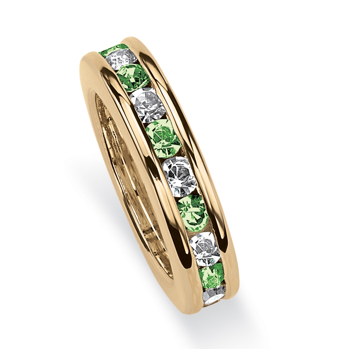 Birthstone Baby Ring 14k Gold-Plated Charm