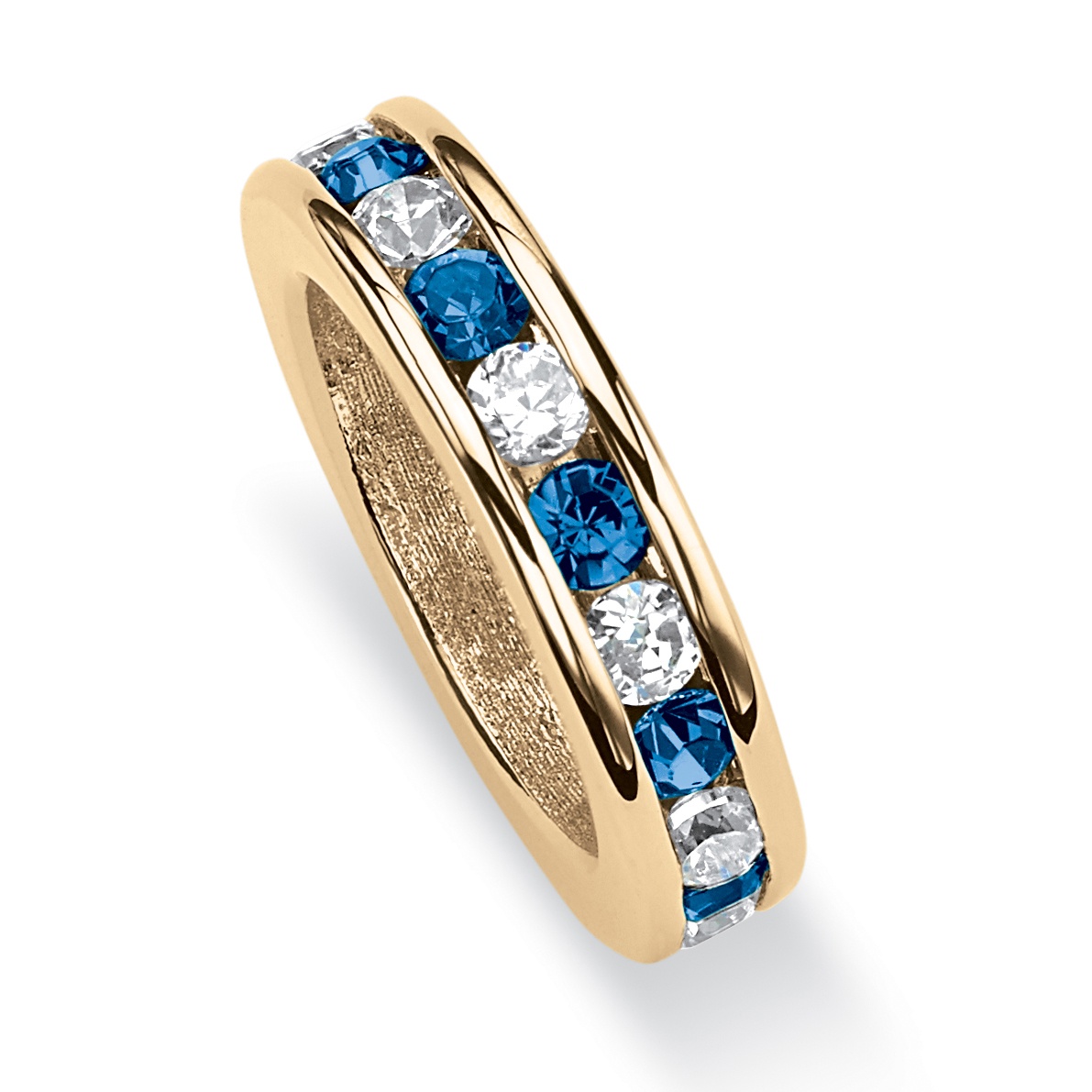 Birthstone Baby Ring 14k Gold-Plated Charm