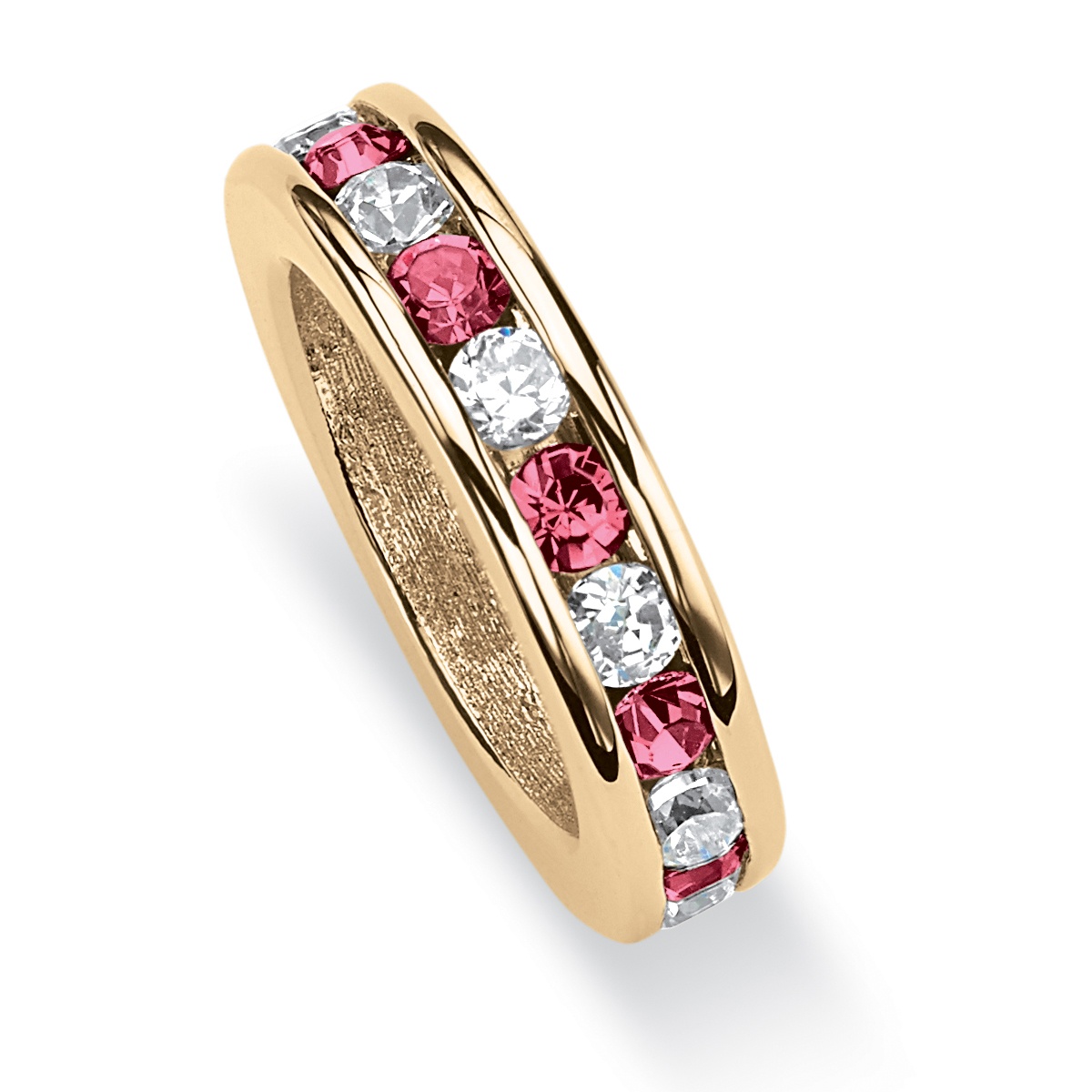 Birthstone Baby Ring 14k Gold-Plated Charm
