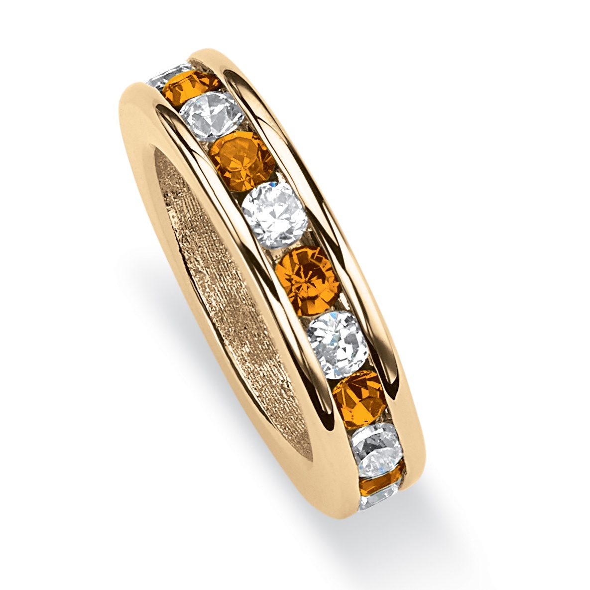 Birthstone Baby Ring 14k Gold-Plated Charm