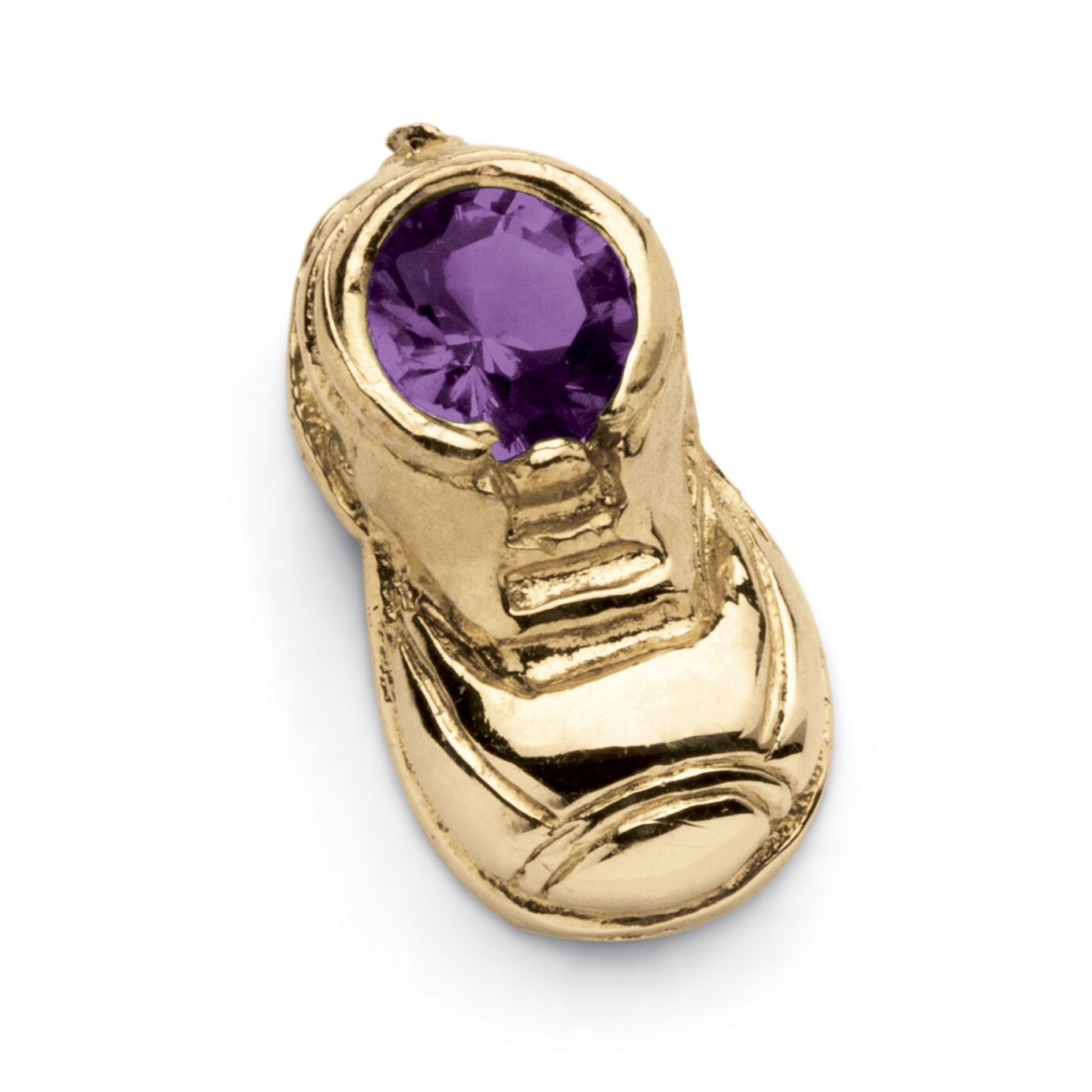 Birthstone 14k Baby Bootie Charm