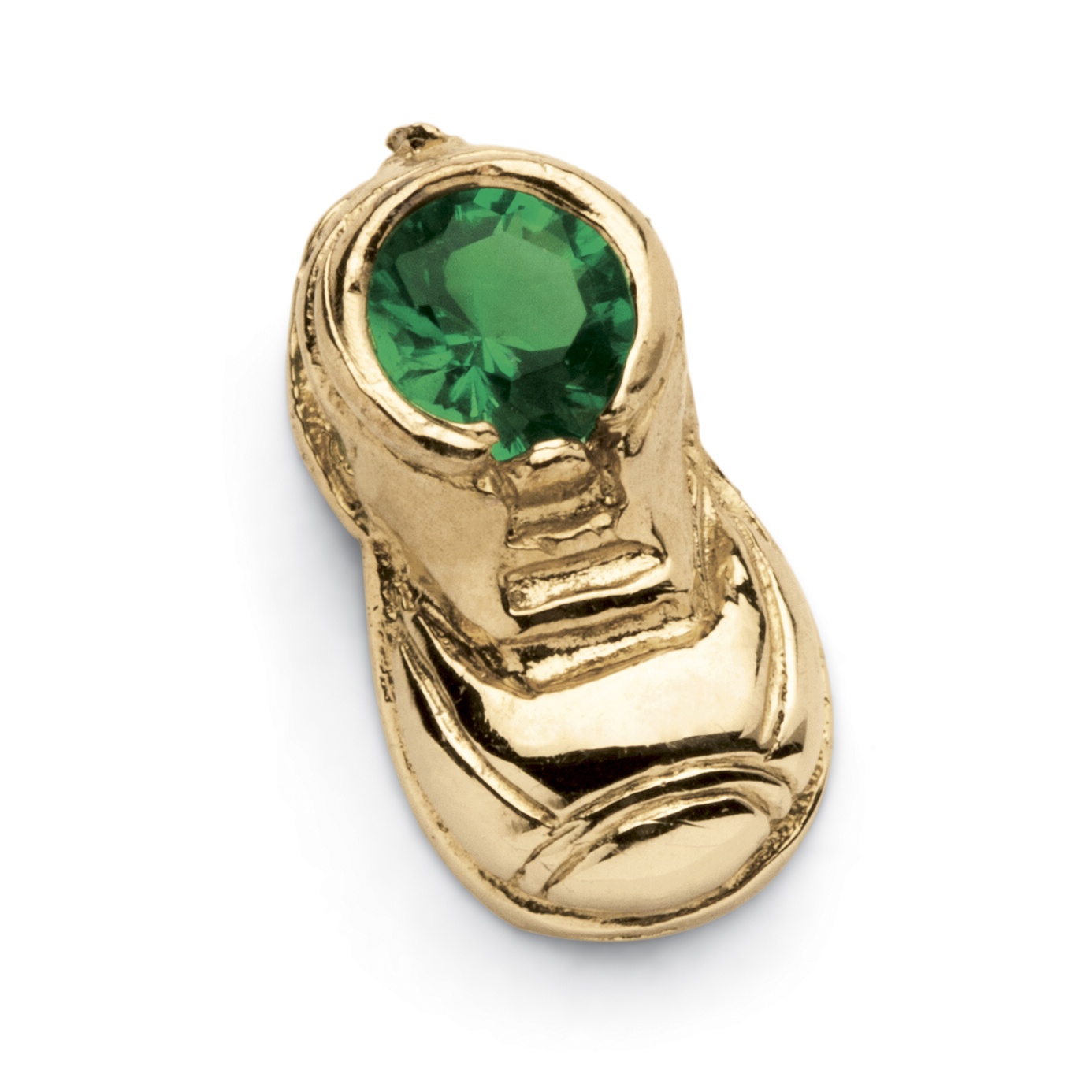 Birthstone 14k Baby Bootie Charm
