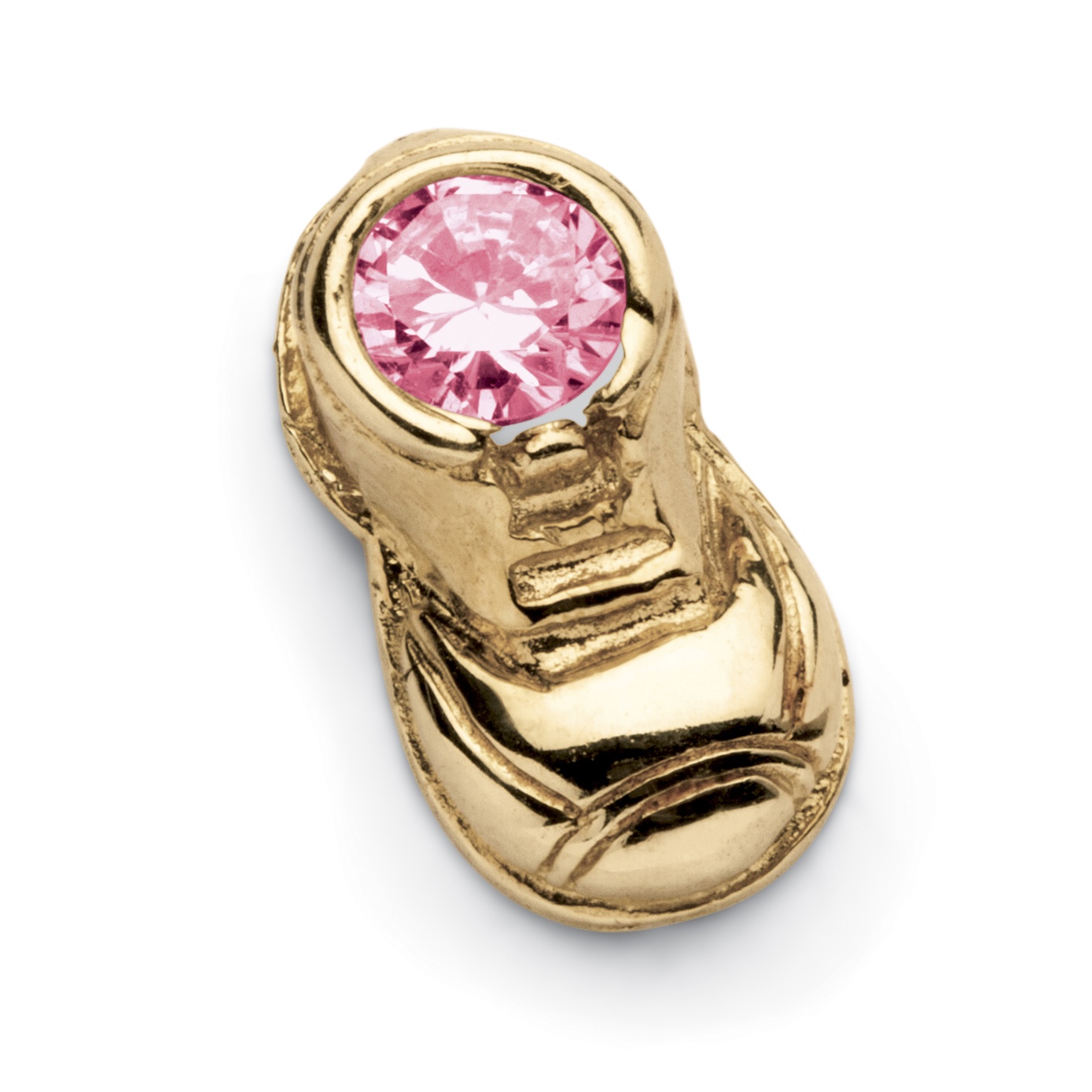 Birthstone 14k Baby Bootie Charm