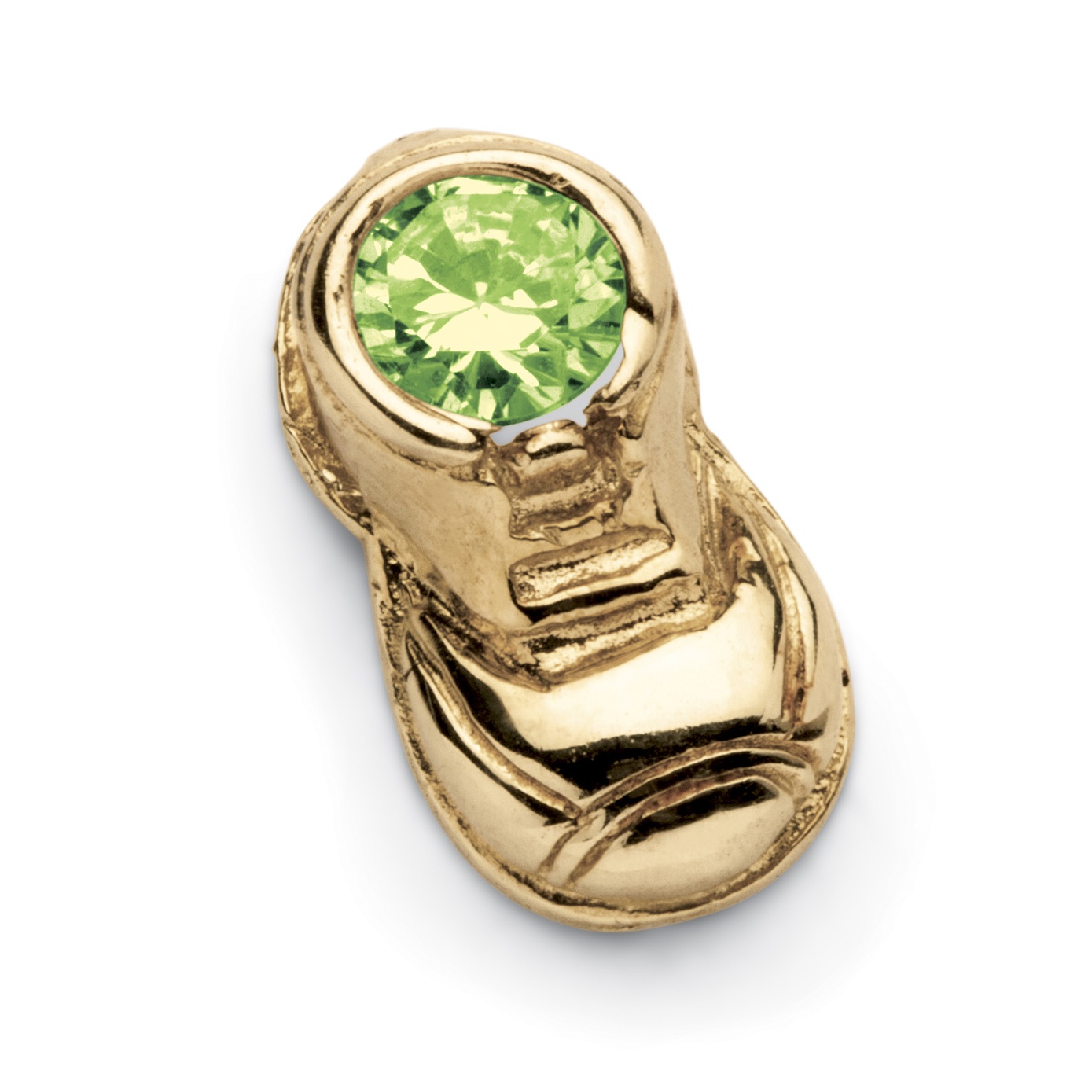 Birthstone 14k Baby Bootie Charm