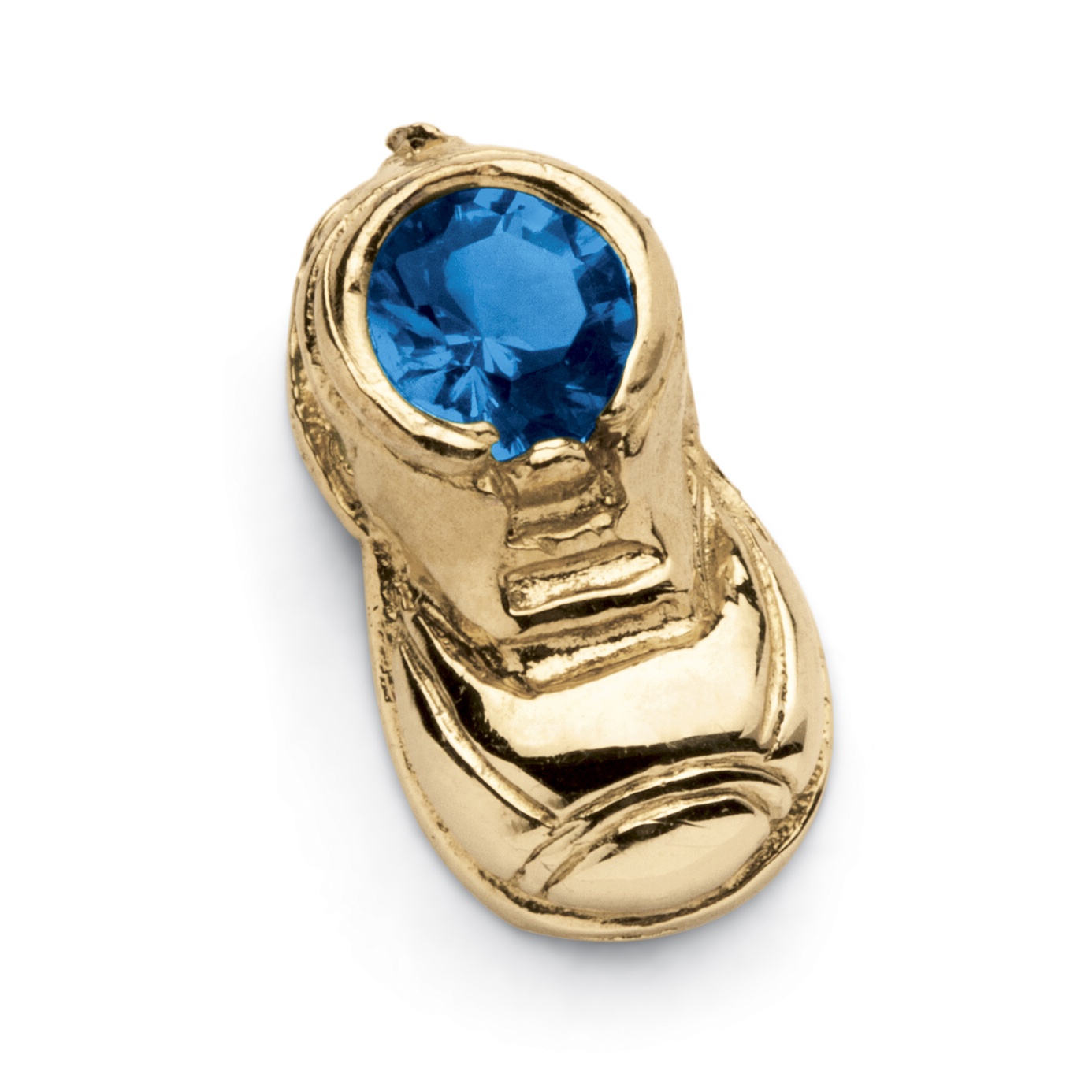 Birthstone 14k Baby Bootie Charm