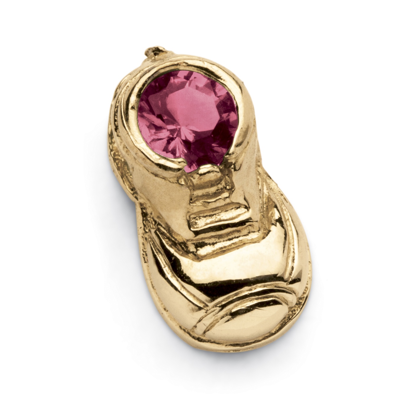 Birthstone 14k Baby Bootie Charm