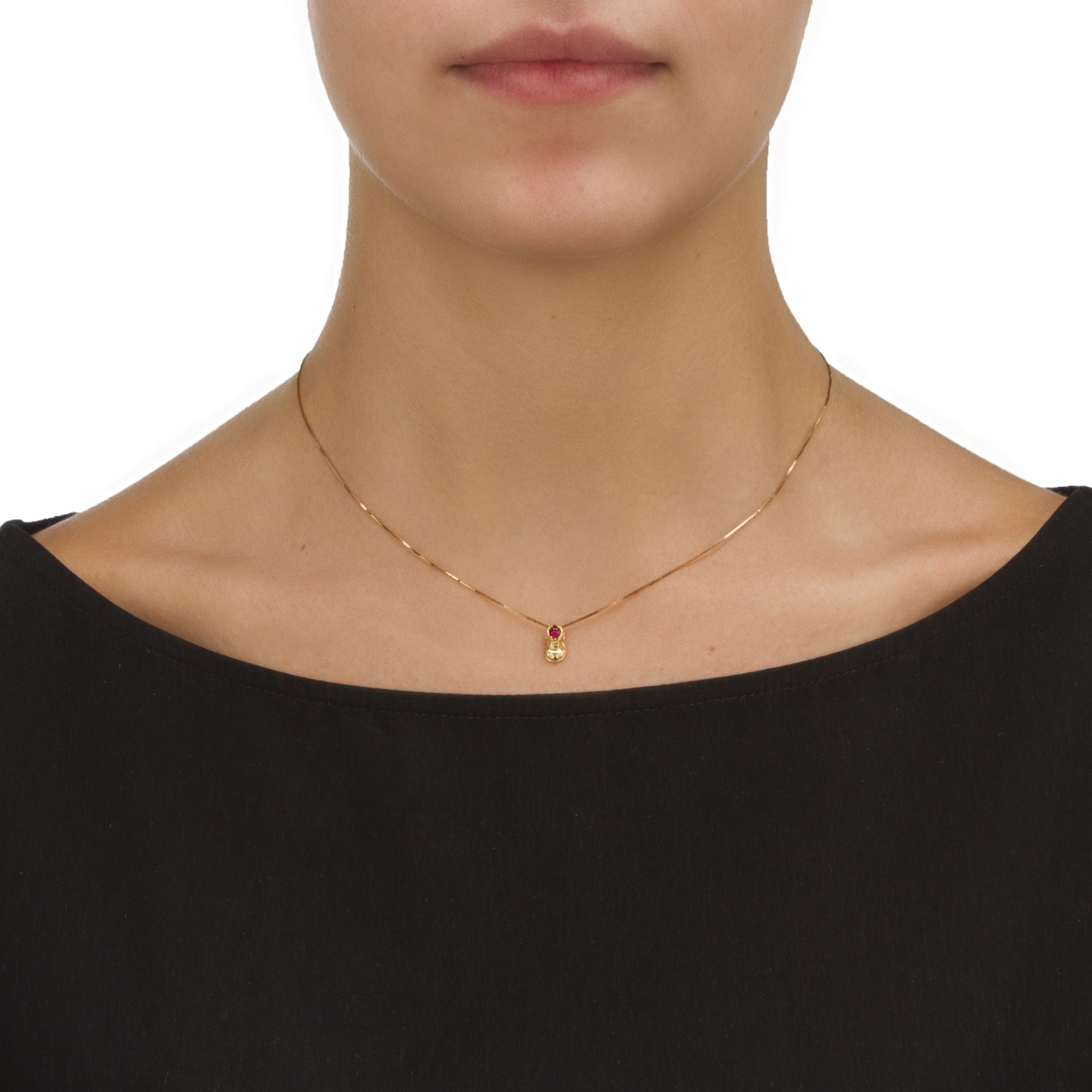 Birthstone 14k Yellow Gold Baby Bootie Charm