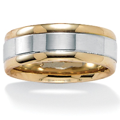 10k Yellow/White Gold Wedding Band
