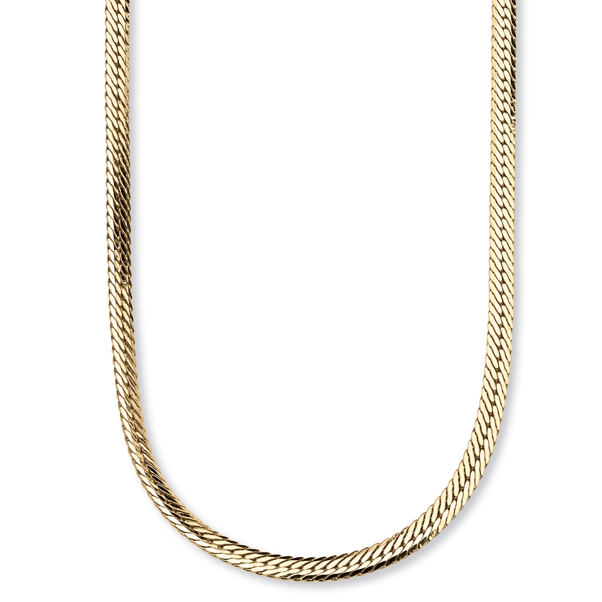 14k Gold-Plated Herringbone Necklace 20"