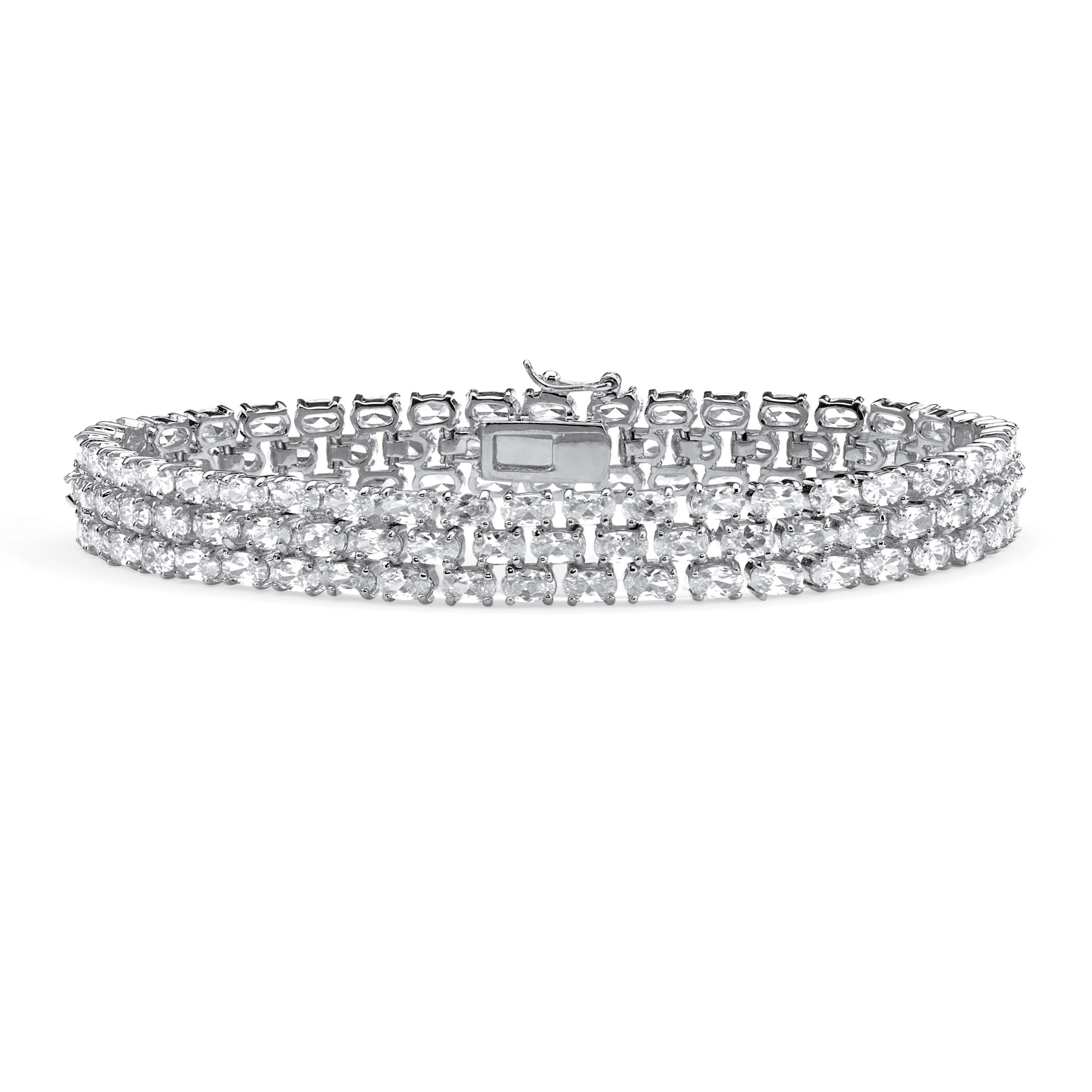 DiamonUltra&trade; CZ Sterling Silver Bracelet 8 1/2"