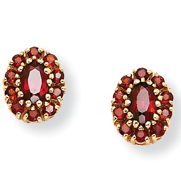 Garnet 10k Earrings