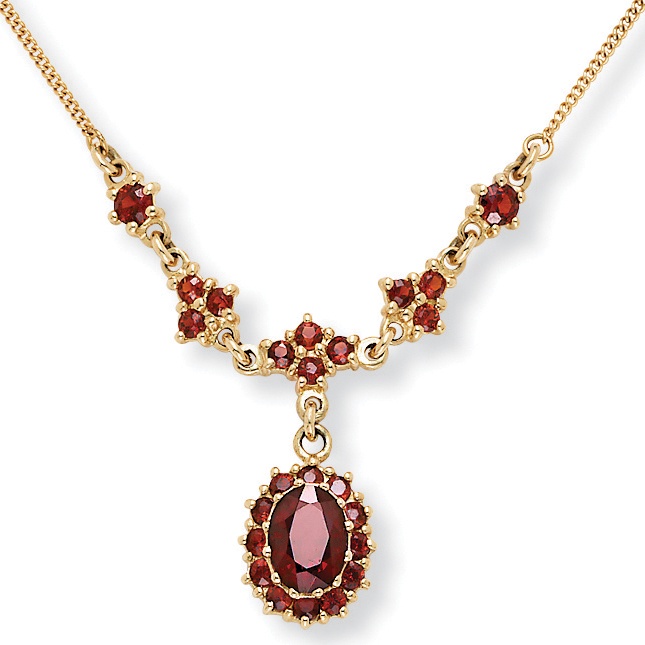 Garnet 10k Necklace