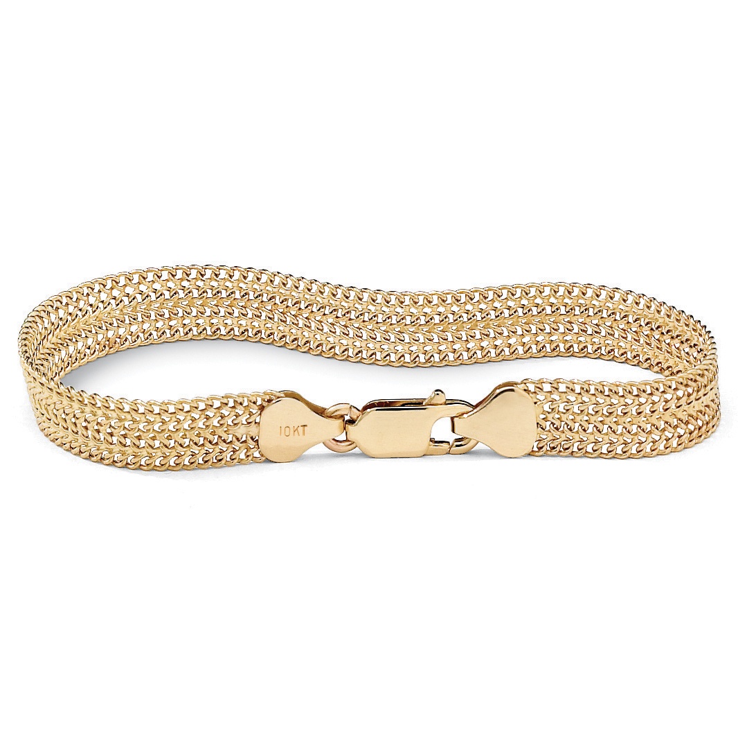 10k Gold Mesh Bracelet 7-1/4"
