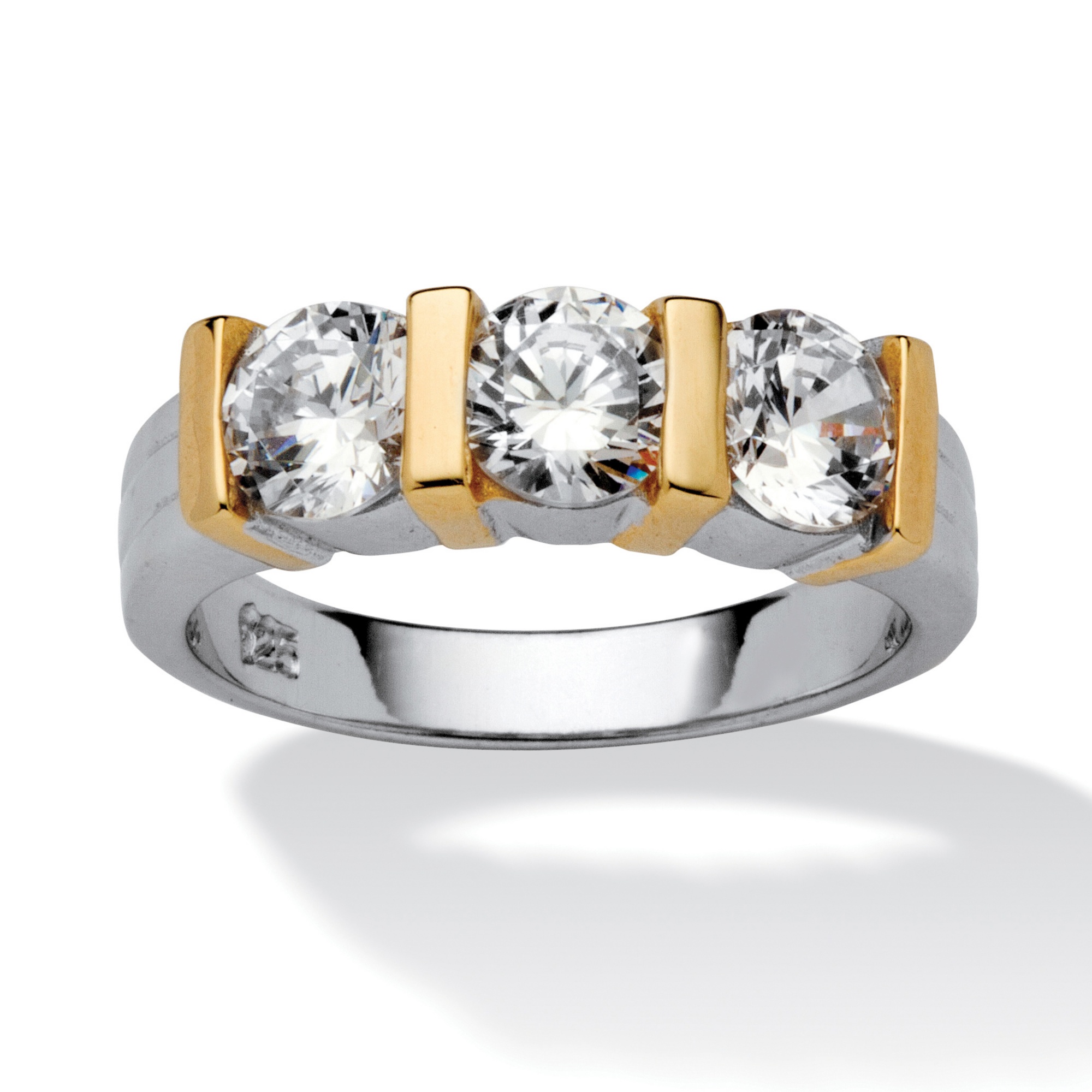 DiamonUltra&trade; CZ Tutone Ring