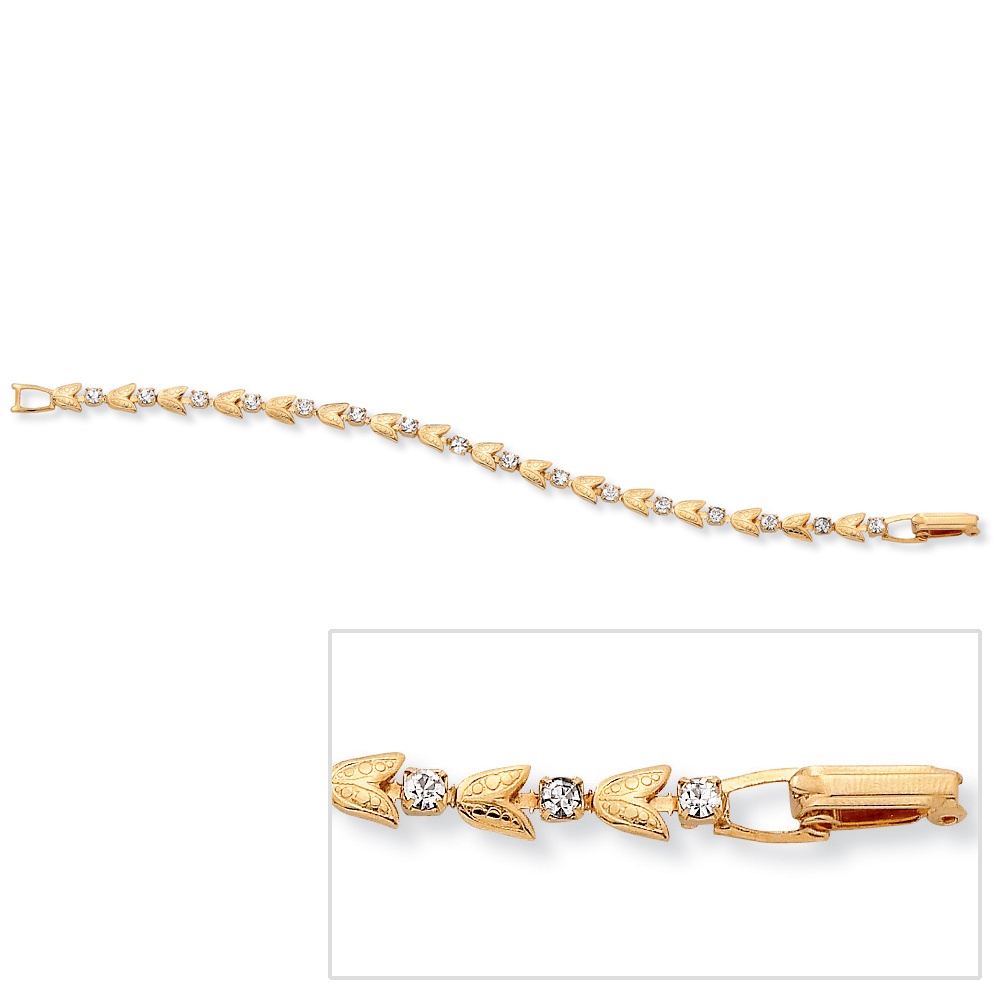 Goldtone Crystal Bracelet (Women s)