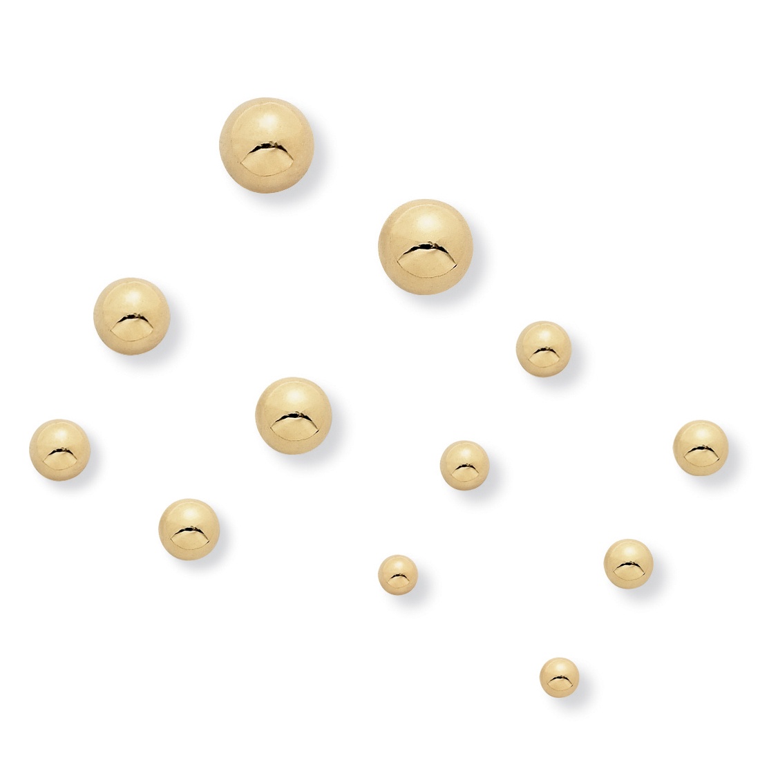 6-Pairs Ball Earring Set