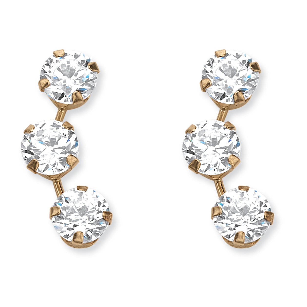 DiamonUltra&trade; CZ 14k Gold Earrings